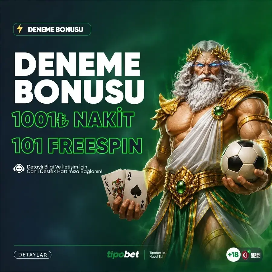 Tipobet deneme bonusu ve futbol tanıtım görseli